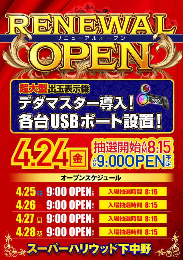 スーパーハリウッド下中野店